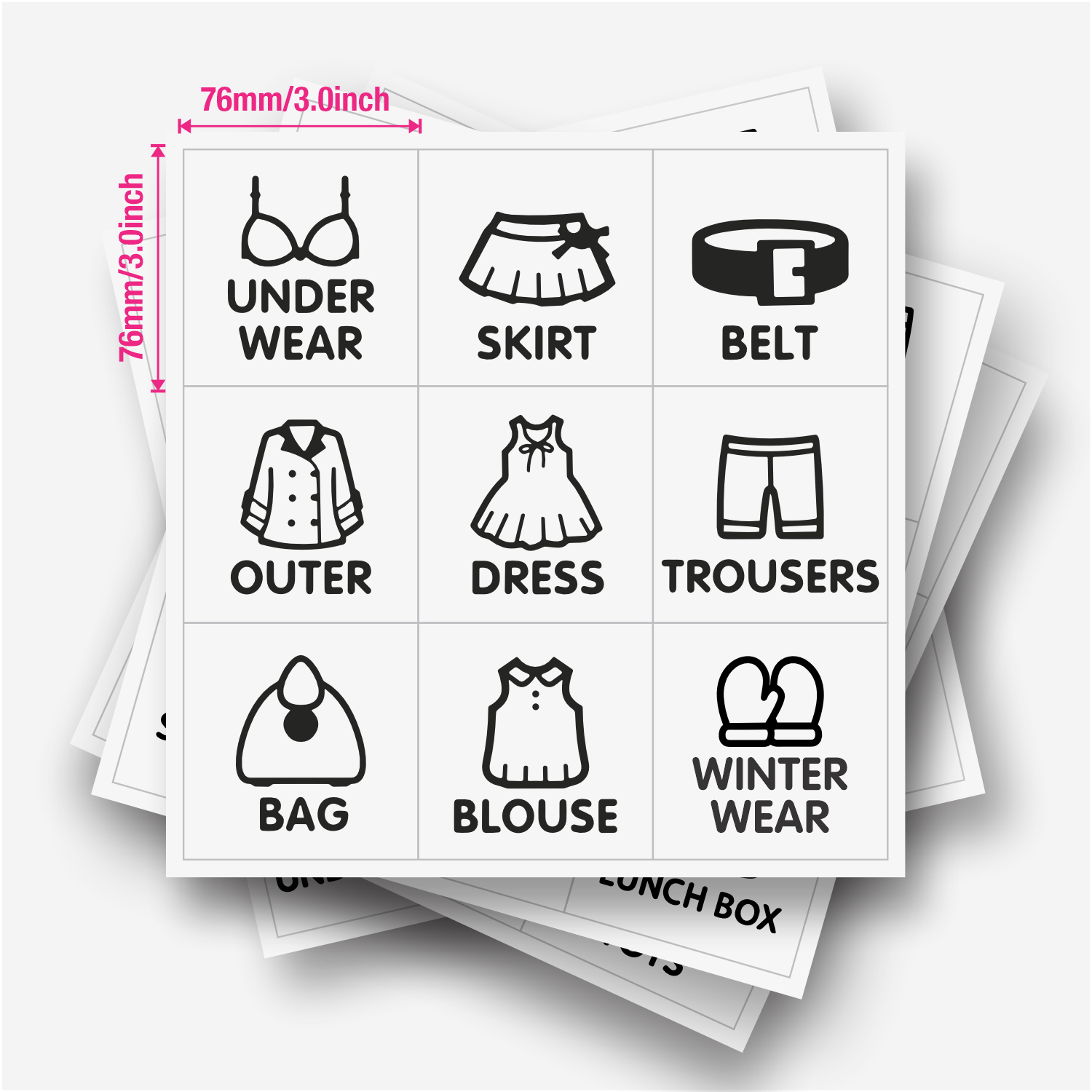 9 шт./лист, этикетки-органайзе – обзор и цена Baby Clothing Usa